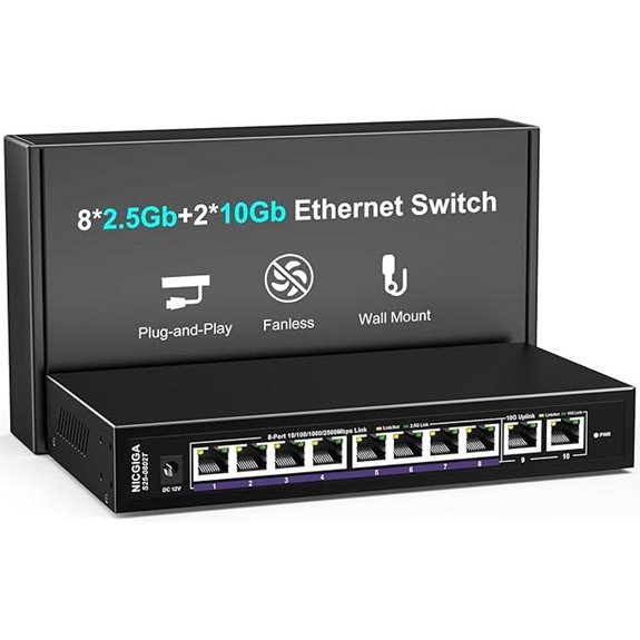 NICGIGA 10Gbps 10-Port Ethernet Switch