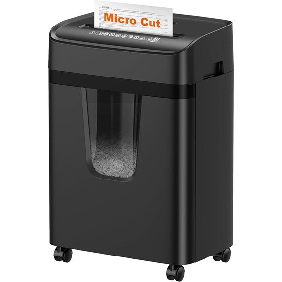 Bonsaii 12-Sheet Micro-Cut Shredder with 5.5-Gallon Bin