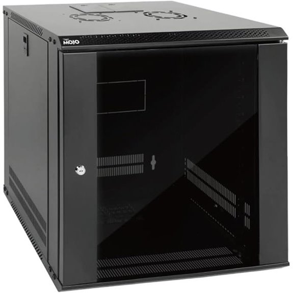 Tecmojo 12U Wall Mount Server Cabinet with Cooling