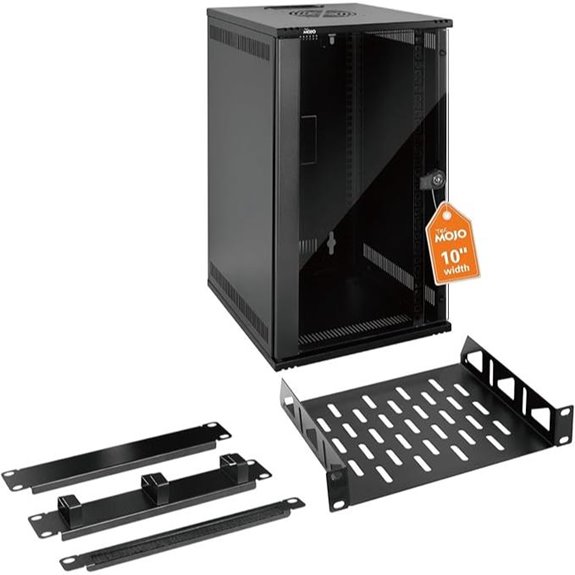Tecmojo 12U Wall Mount Network Rack Cabinet