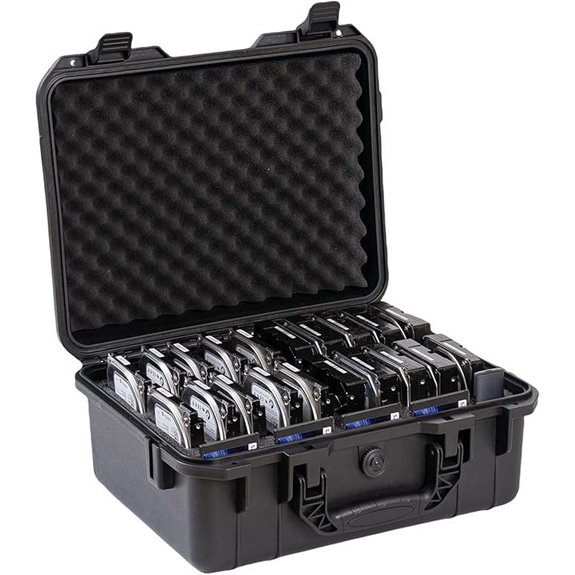 3.5-inch 20-Bay HDD Storage Case with Foam Protection