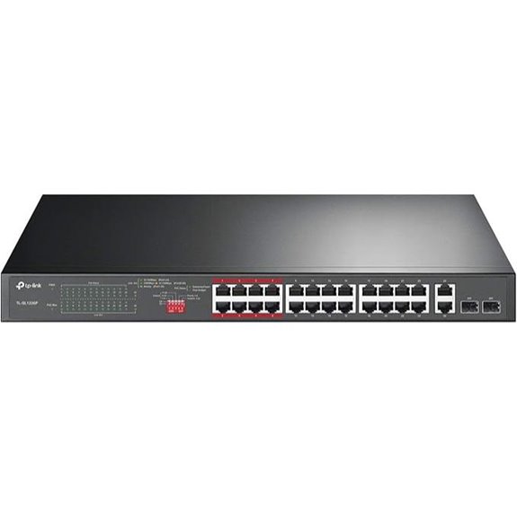 TP-Link 24-Port 10/100Mbps PoE Switch with Uplink