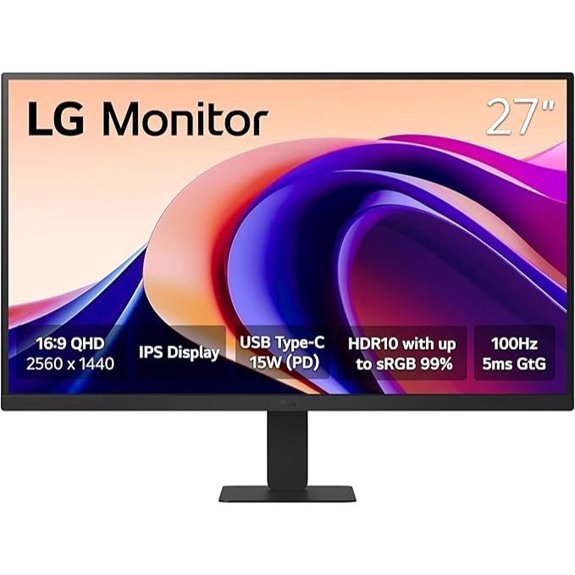 LG 27U631A-B 27-Inch QHD IPS Monitor with USB-C
