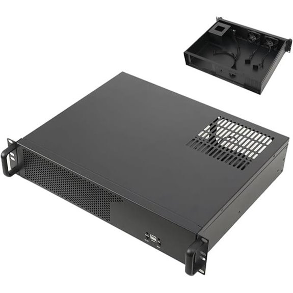 2U Rackmount Server Case Supports Mini ITX/micro ATX