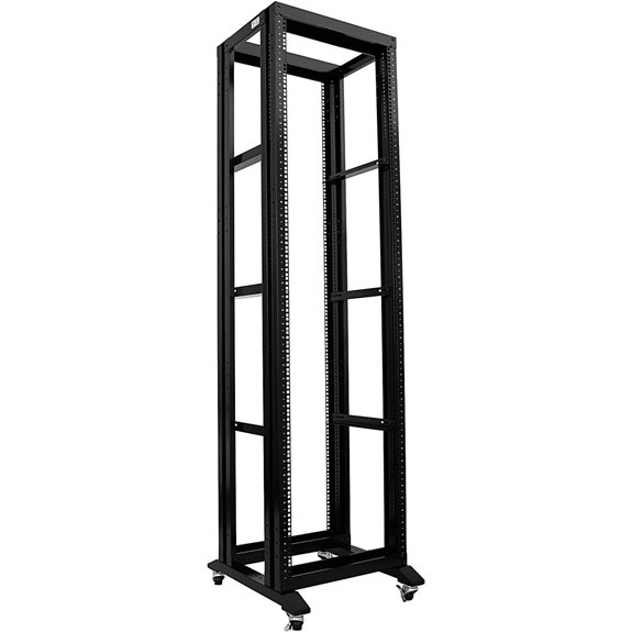 Raising Electronics 42U Adjustable Open Frame Server Rack