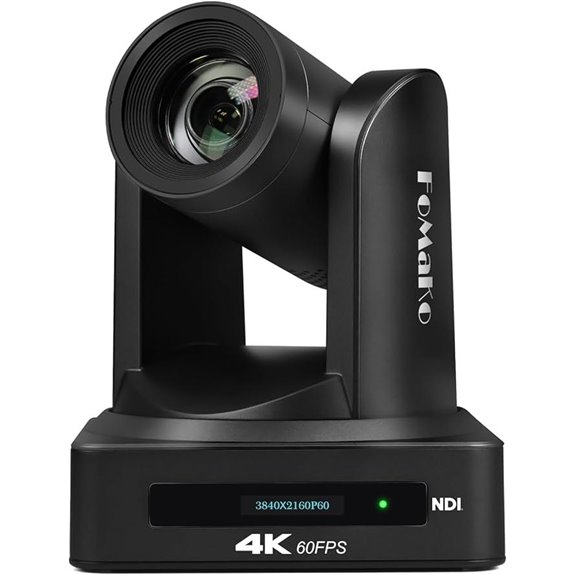 FoMaKo 4K NDI PTZ Camera with Auto-Tracking