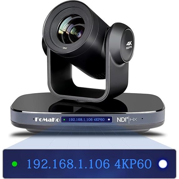 FoMaKo 4K NDI PTZ Camera with Auto-Tracking