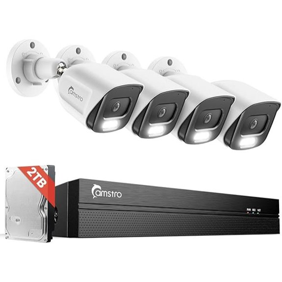 PoE Security Camera System with 4K NVR and AI
