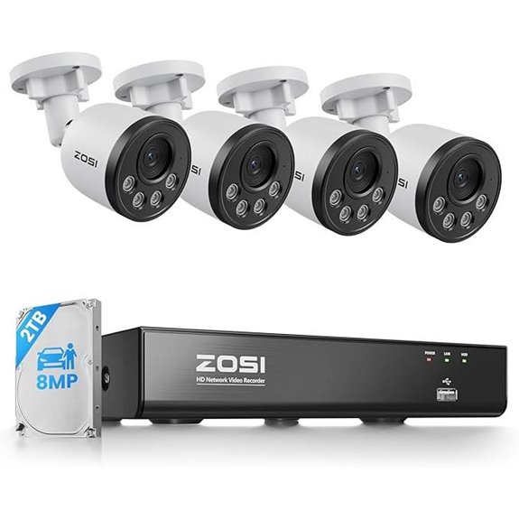 ZOSI 4K PoE NVR Security Camera System