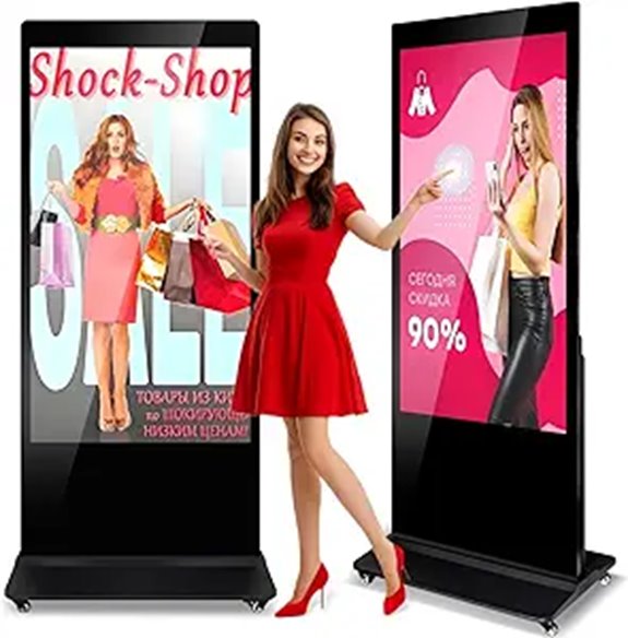 55 4K Touch Screen Digital Signage Kiosk