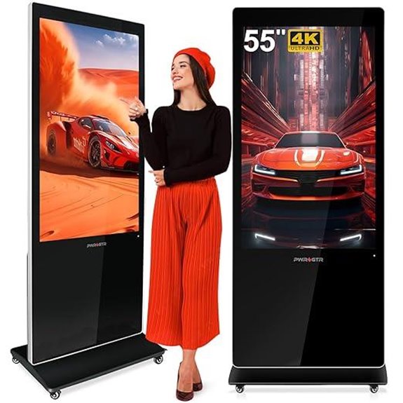 55 4K UHD Touch Digital Signage Kiosk