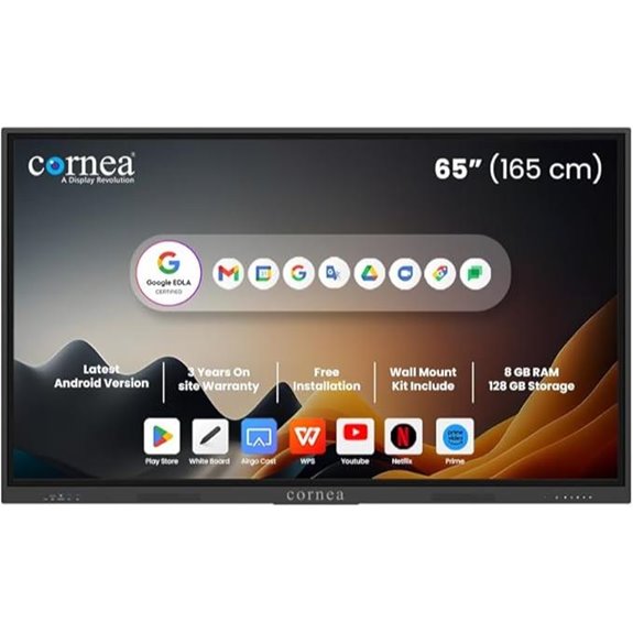 65-Inch 4K UHD Interactive Touchscreen Whiteboard