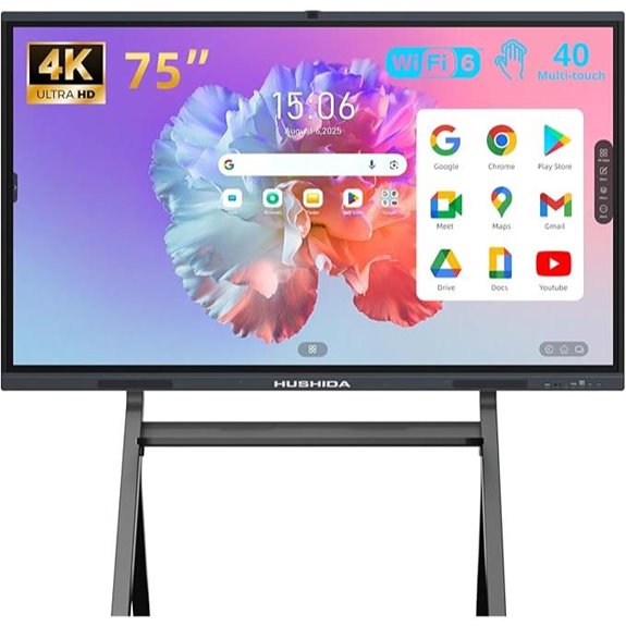 75 4K Interactive Smart Board with Camera and Wall Mount
