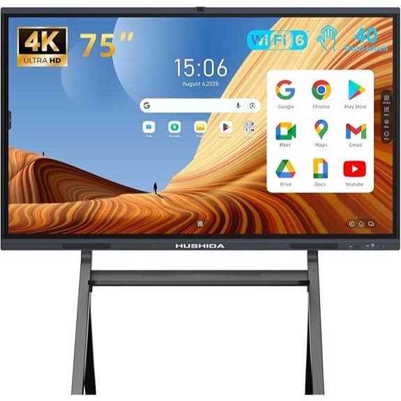 75 4K Smart Interactive Whiteboard with AI Camera