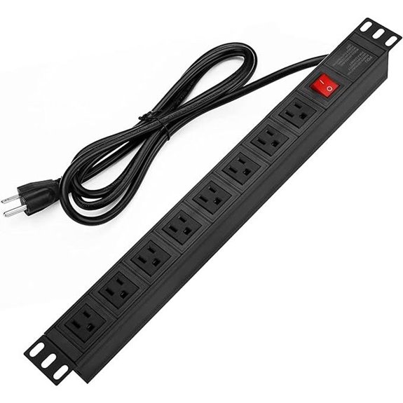 BTU Surge Protector Power Strip 8 Outlets Mountable