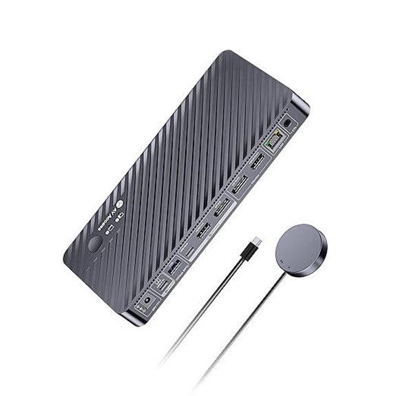 AV Access 8K KVM Switch with Dual Monitors and USB-C