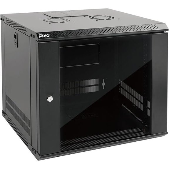 Tecmojo 9U Wall Mount Server Rack with Cooling Fan