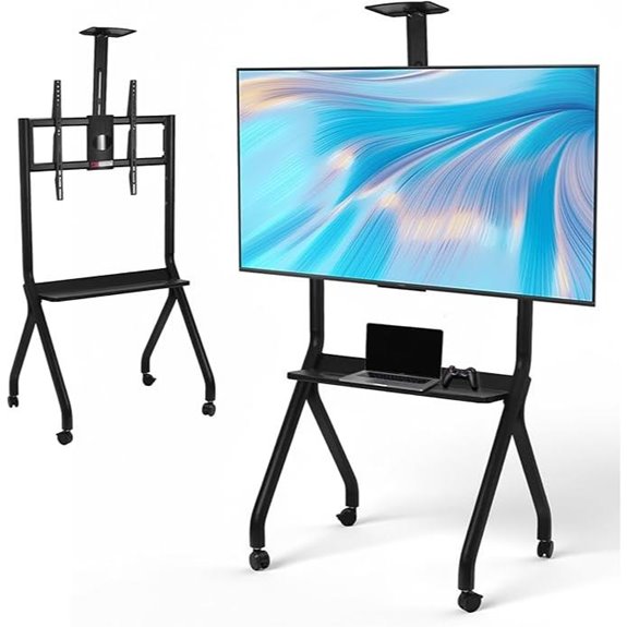 Mobile TV Stand for 42-75in Interactive Whiteboards