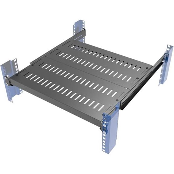 JINGCHENGMEI 1U Adjustable Server Shelf for Racks