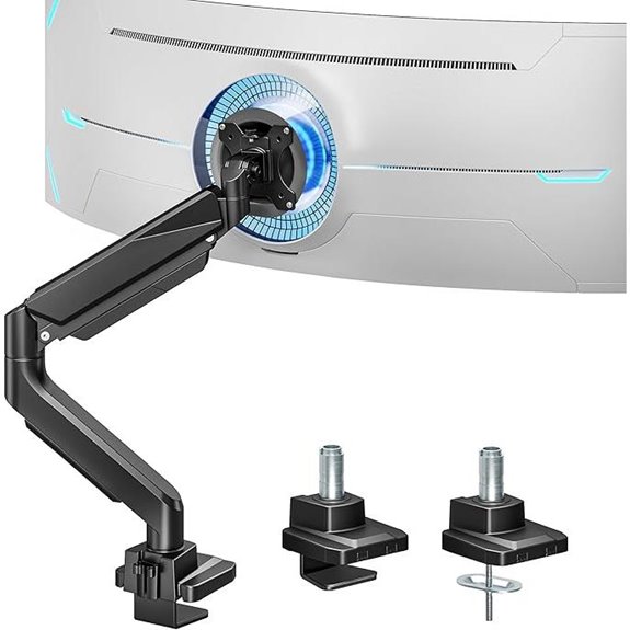 ARES WING Ultrawide Monitor Arm with Adjustable Mount