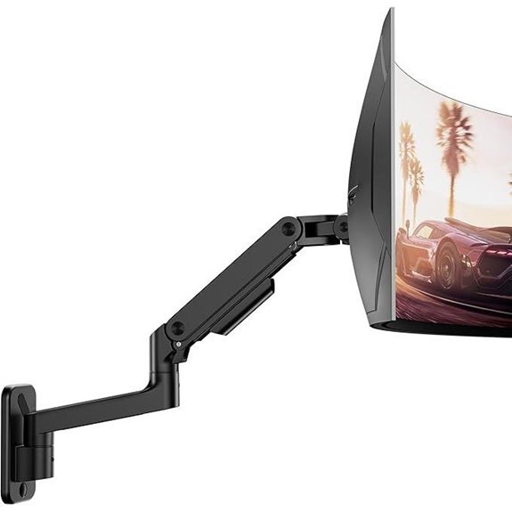 ARES WING Wall Mount Monitor Arm for 17-49 Inch Screens
