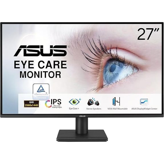 ASUS 27 1440P Eye Care Monitor with Speakers