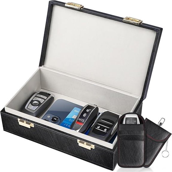 Faraday Box & 2 Bags for Car Keys
