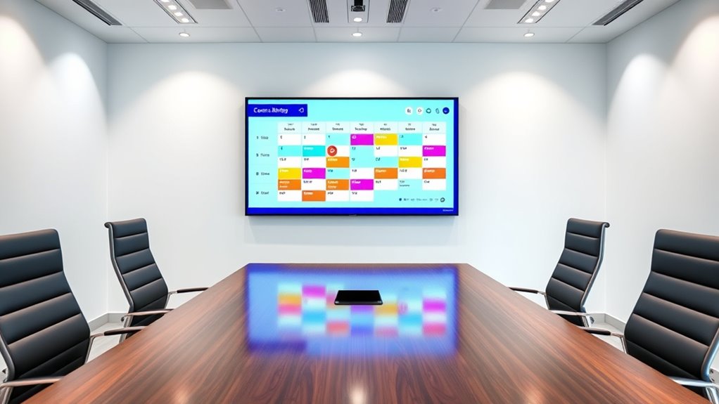 clear accessible scheduling display
