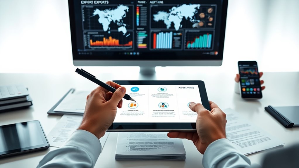 comprehensive export data logging