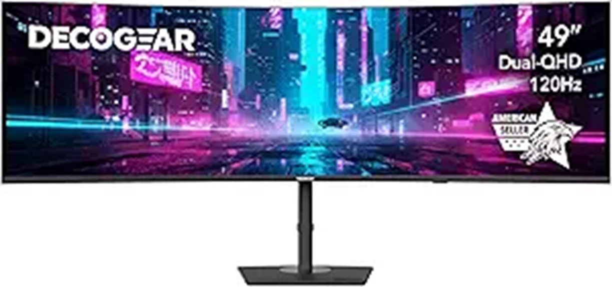 Deco Gear 49 Ultrawide Curved Monitor with HDR