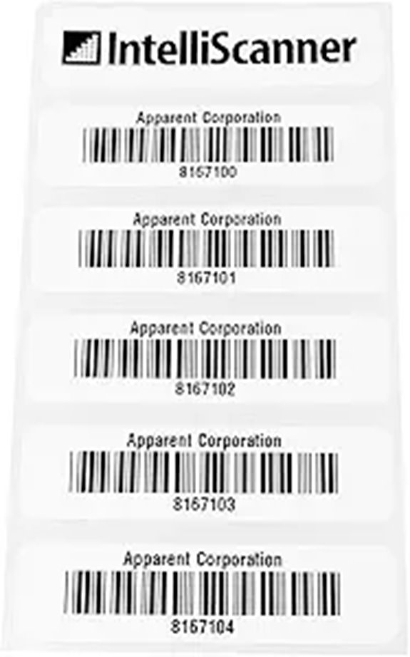 IntelliScanner Custom Barcode Asset Tags (Pack of 100 - Customized)