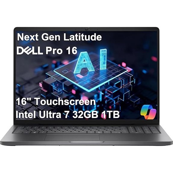 Dell Pro 16 Business AI Touchscreen Laptop