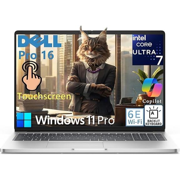 Dell Pro 16 Business Laptop with Touch Display