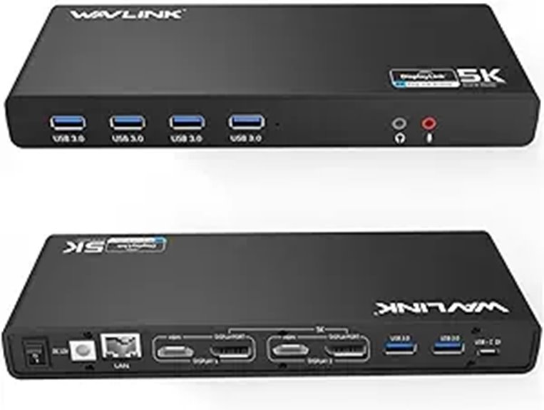 WAVLINK Pro Dual 4K Docking Station for Laptop
