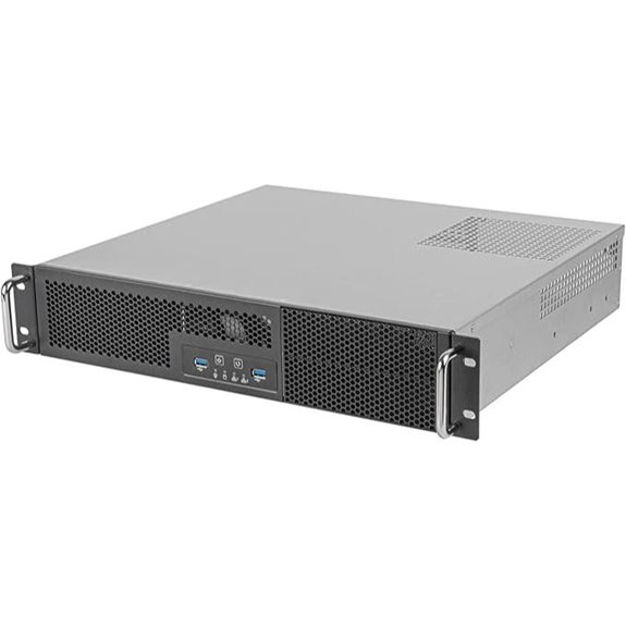 2U Rackmount Server Chassis with Dual Bays