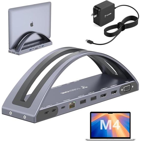 dual monitor macbook dock