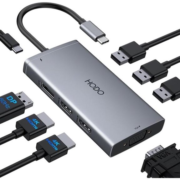 USB-C Docking Station for Dual Monitors and 4K HDMI