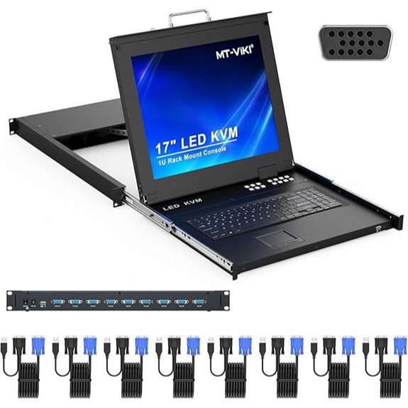 MT-Viki 8-Port VGA Rack KVM Switch with LCD