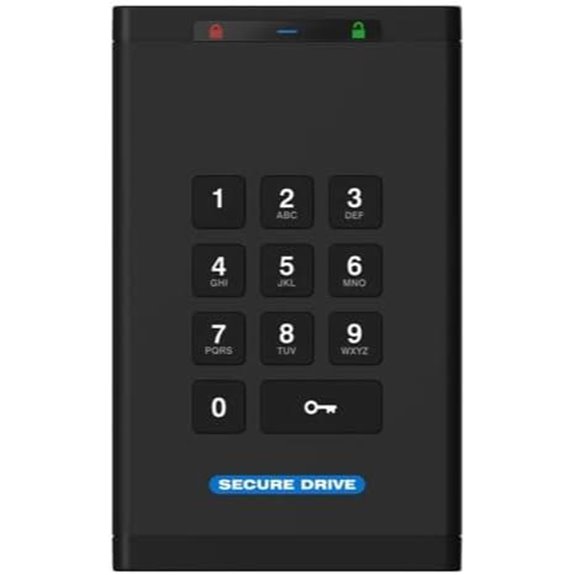 SecureData 1TB Encrypted USB SSD with Keypad