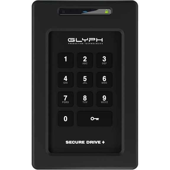 Glyph SecureDrive+ Professional Encrypted Rugged Mobile SSD with Keypad 1TB