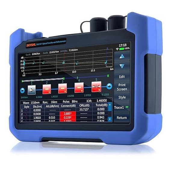 fiber optic testing device