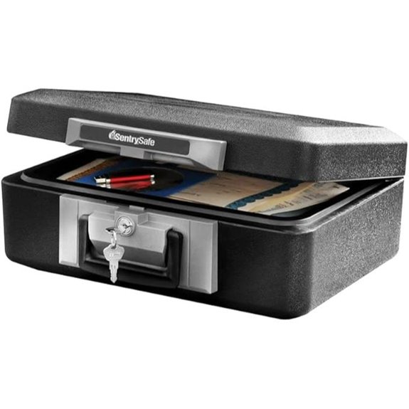 SentrySafe Fireproof Safe with Key Lock and Handle