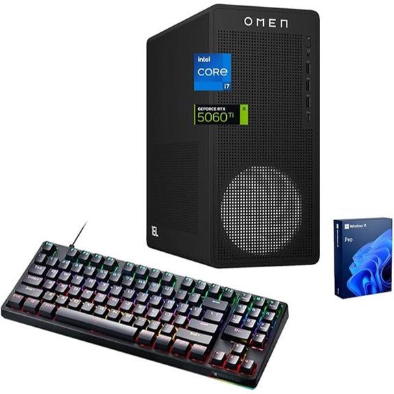 HP OMEN 16L Gaming Desktop Bundle with RTX 5060 Ti