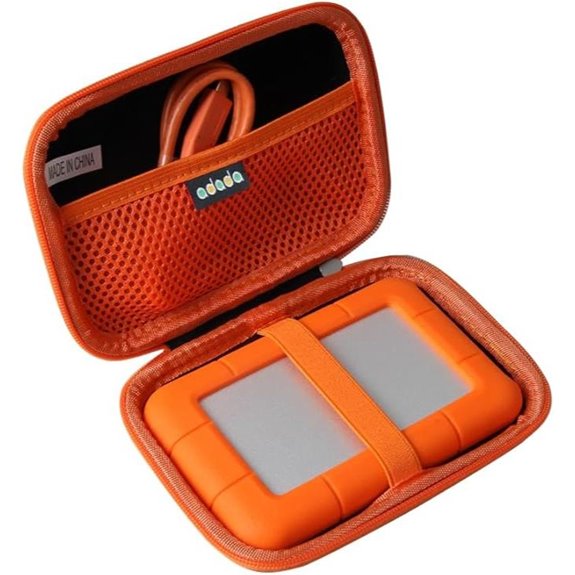 Adada Hard Travel Case for LaCie Rugged External Drive