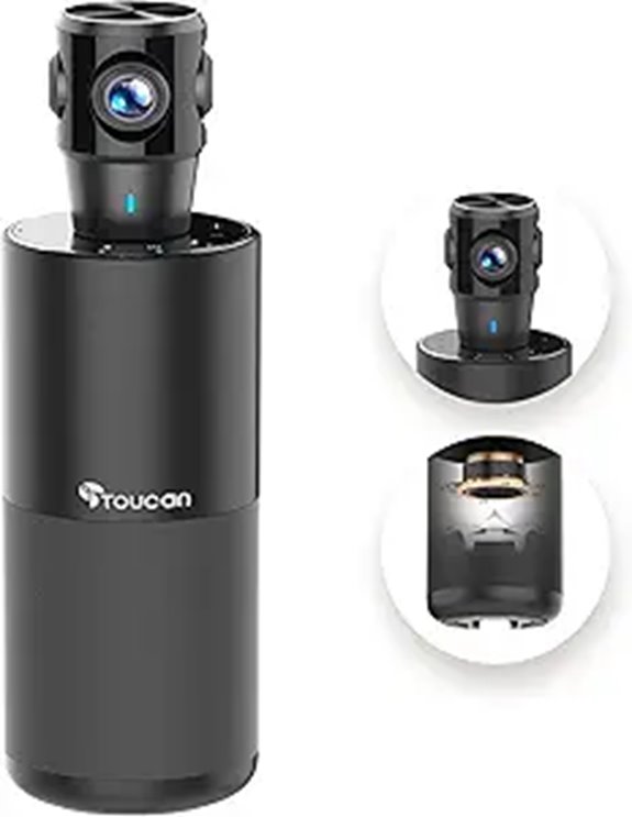 TOUCAN 360-Degree HD Conference Webcam with AI Tracking