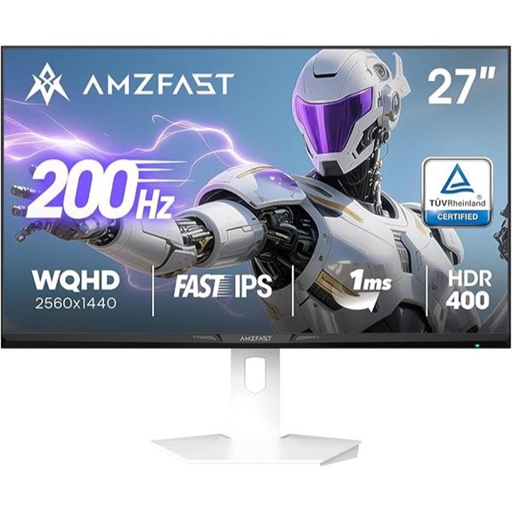 Amzfast 27 1440P 200Hz Gaming Monitor with HDR