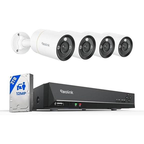 Reolink 12MP Wired Security Camera System (4 Cameras)