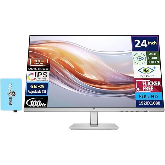 HP 24 IPS FHD Monitor with Adjustable Stand