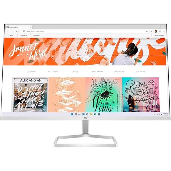 HP 27-inch FHD Monitor with AMD FreeSync Technology (2021 Model M27fw)