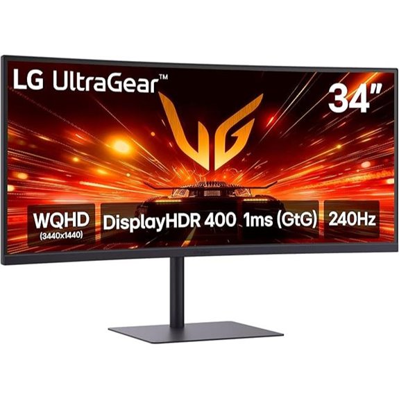 LG 34-Inch Ultragear WQHD Gaming Monitor
